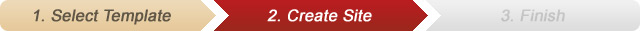Step 2 - Create site